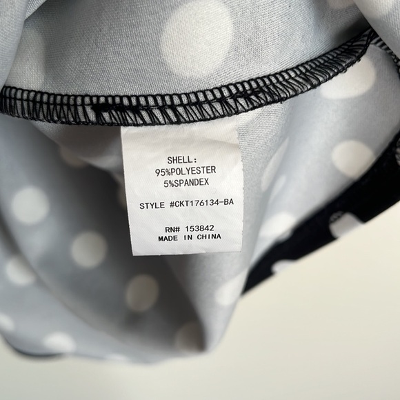 Code Mode Black + White Polka Dot Blouse - Picture 4 of 5